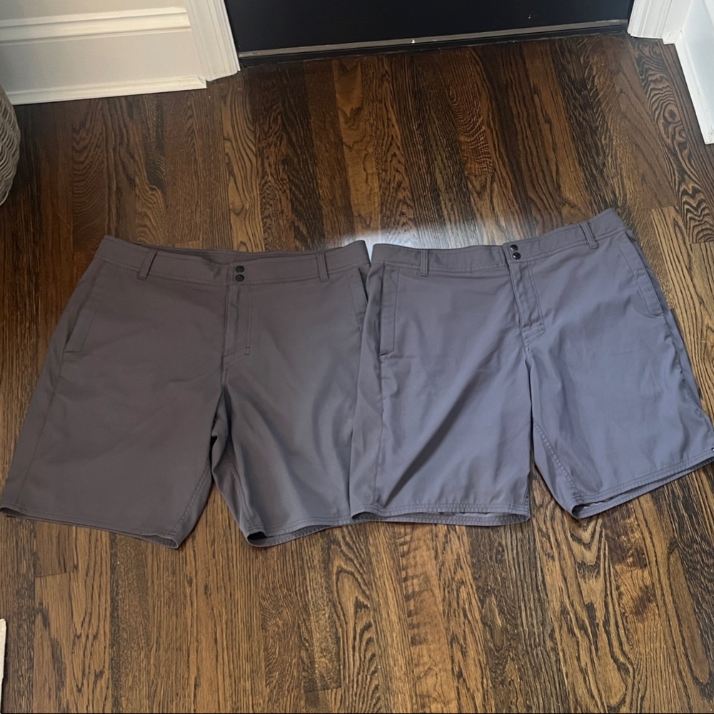 Under Armour Gray Men's Flat Front Shorts (2 pairs sold together)